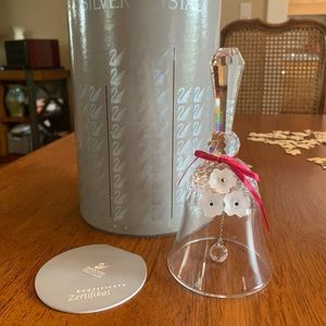 Swarovski Crystal Table Bell with Flowers
